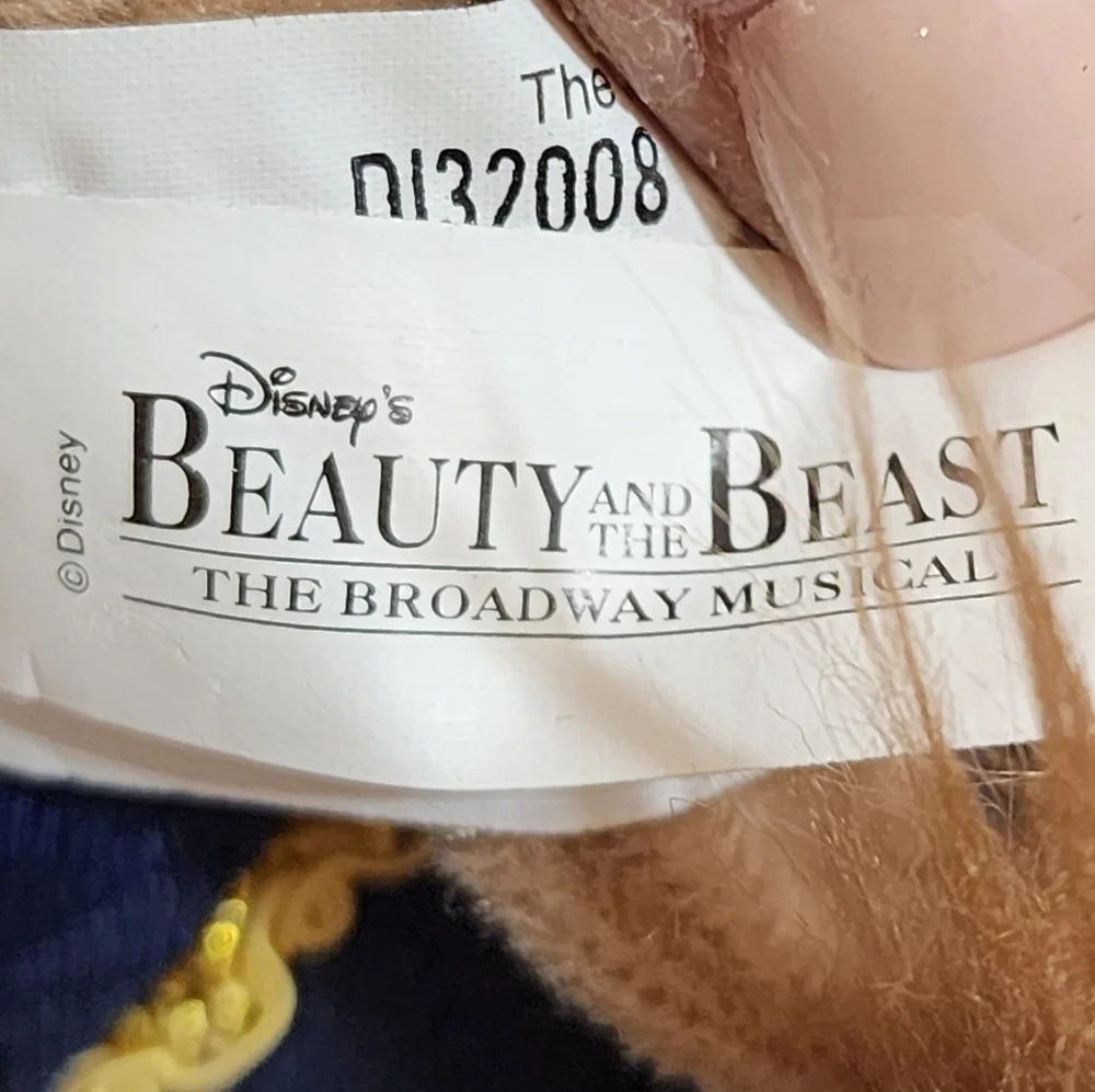 Disney Beauty and the Beast plush